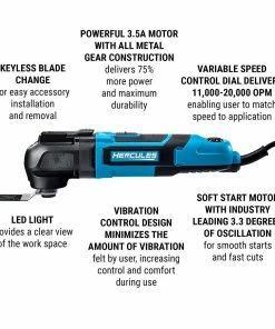 Budget 👍 Hot Sale 🎁 HERCULES 3.5 Amp Variable Speed Oscillating Multi-Tool 🔔 👏 16 Budget 👍 Hot Sale 🎁 HERCULES 3.5 Amp Variable Speed Oscillating Multi-Tool 🔔 👏 -Hercules Sales Store 56214 W2