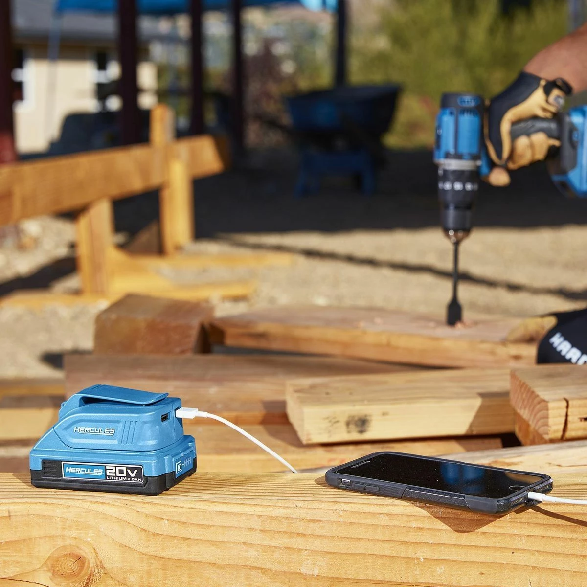 Budget 🥰 Promo 🌟 HERCULES 20V Lithium-Ion USB Power Source Battery Adapter – Tool Only 🔥 ⭐ 10 Budget 🥰 Promo 🌟 HERCULES 20V Lithium-Ion USB Power Source Battery Adapter – Tool Only 🔥 ⭐ - Image 8