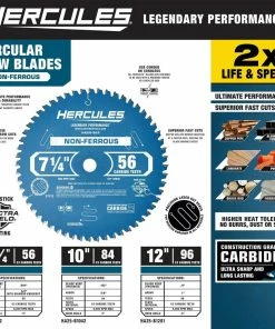 Deals 🧨 Brand new 🌟 HERCULES 12 in., 96T Laminate/Plastics/Non-Ferrous Metal Cutting Miter Saw Blade 🛒 ⌛ -Hercules Sales Store 56331 W2SS
