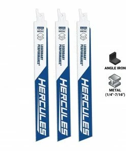 Promo 🔥 Best deal 🎁 HERCULES 9 in. 14 TPI Bi-Metal Reciprocating Saw Blades, 3 Pk. ⭐ 🎁 -Hercules Sales Store 56483 W21
