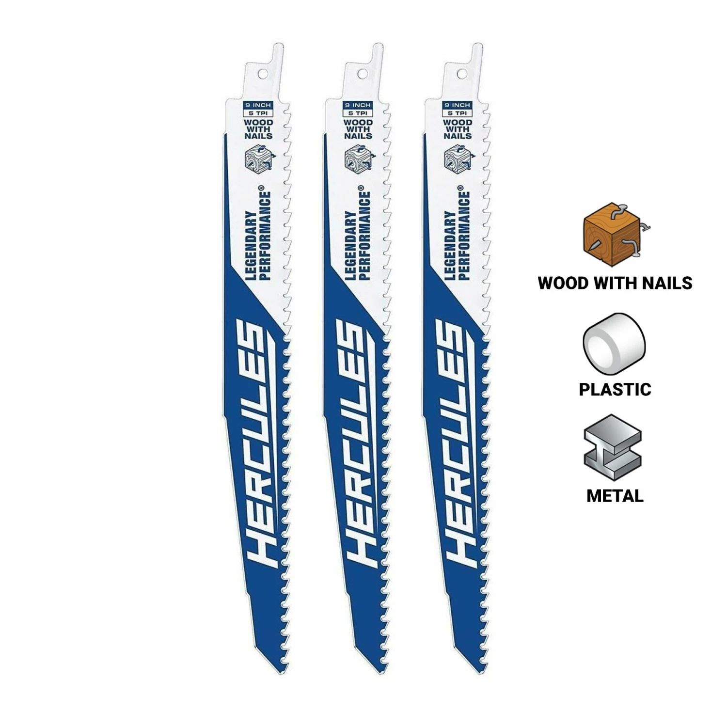 Budget ๐งจ Best Sale ๐ HERCULES 9 in. 5 TPI Demo Duty Bi-Metal Reciprocating Saw Blades, 3 Pk. ๐ โจ 5 Budget ๐งจ Best Sale ๐ HERCULES 9 in. 5 TPI Demo Duty Bi-Metal Reciprocating Saw Blades, 3 Pk. ๐ โจ - Image 3