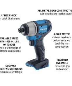 Outlet ✨ Hot Sale 😉 HERCULES 20V Cordless 1/4 in. Hex Compact Impact Driver - Tool Only 😉 🤩 -Hercules Sales Store 56531 W2 2