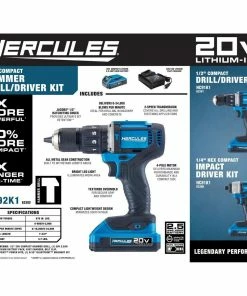Budget 💯 Best deal 💯 HERCULES 20V Cordless 1/2 in. Compact Variable Speed 🔨 🔨 Hammer Drill/Driver - Tool Only ❤️ 🔔 24 Budget 💯 Best deal 💯 HERCULES 20V Cordless 1/2 in. Compact Variable Speed 🔨 🔨 Hammer Drill/Driver - Tool Only ❤️ 🔔 -Hercules Sales Store 56533 W9 1