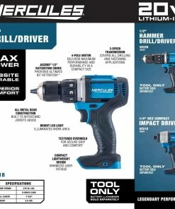 Best deal ๐ Best Sale โจ HERCULES 20V Cordless 1/2 in. Compact Drill/Driver - Tool Only โค๏ธ ๐ 24 Best deal ๐ Best Sale โจ HERCULES 20V Cordless 1/2 in. Compact Drill/Driver - Tool Only โค๏ธ ๐ -Hercules Sales Store 56534 W2SS