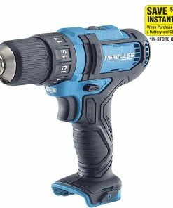 Wholesale 🤩 Best Sale 😉 HERCULES 12V Cordless 3/8 in. Compact Drill/Driver - Tool Only 🛒 🛒 -Hercules Sales Store 56563 W19