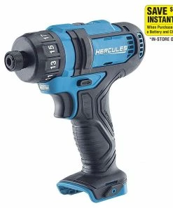 Hot Sale 🥰 Cheapest 😉 HERCULES 12V Cordless 1/4 in. Hex Compact Screwdriver - Tool Only 🎁 ✔️