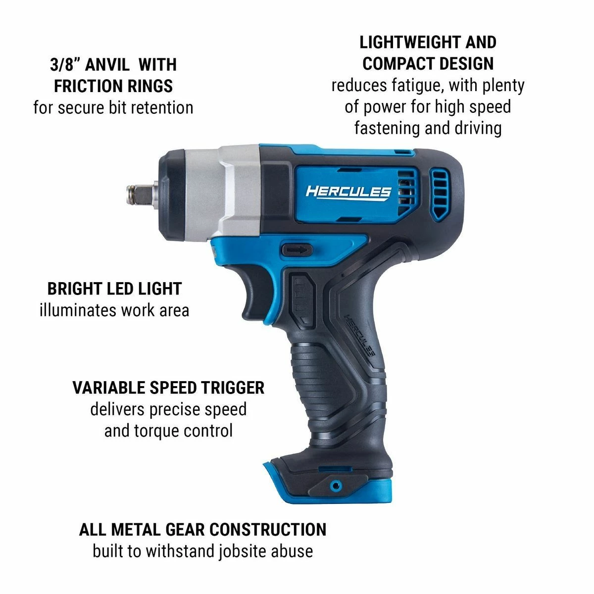 Deals ๐ฏ Best deal โ HERCULES 12V Cordless 3/8 in. Compact Impact ๐ง ๐ง Wrench, Blue - Tool Only ๐ ๐ฏ 7 Deals ๐ฏ Best deal โ HERCULES 12V Cordless 3/8 in. Compact Impact ๐ง ๐ง Wrench, Blue - Tool Only ๐ ๐ฏ - Image 5