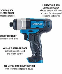 Deals ✔️ Best reviews of 🎉 HERCULES 12V Cordless 1/4 in. Hex Compact Impact Driver - Tool Only 🎉 ✨ 17 Deals ✔️ Best reviews of 🎉 HERCULES 12V Cordless 1/4 in. Hex Compact Impact Driver - Tool Only 🎉 ✨ -Hercules Sales Store 56567 W2