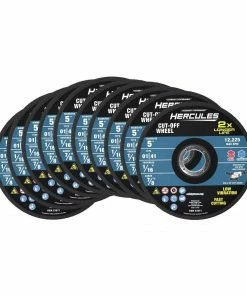 Discount 🎁 Best reviews of ❤️ HERCULES 5 in. x 1/16 in. x 7/8 in. Type 01/41 Metal Cut-off Wheel 10 Pk. 🌟 🤩