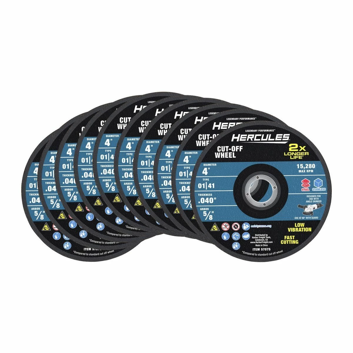 Buy 🤩 Outlet 🔔 HERCULES 4 in. x .040 in. x 5/8 in. Type 01/41 Metal Cut-off Wheel 10 Pk. ⭐ 🔥 4 Buy 🤩 Outlet 🔔 HERCULES 4 in. x .040 in. x 5/8 in. Type 01/41 Metal Cut-off Wheel 10 Pk. ⭐ 🔥 - Image 2