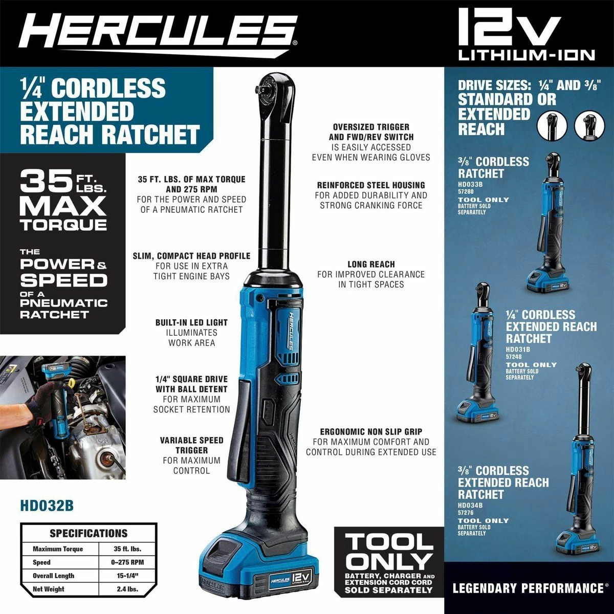Best Sale ๐งจ Coupon โ HERCULES 12V Cordless 1/4 in. Extended Reach Ratchet - Tool Only ๐ โญ 7 Best Sale ๐งจ Coupon โ HERCULES 12V Cordless 1/4 in. Extended Reach Ratchet - Tool Only ๐ โญ - Image 5