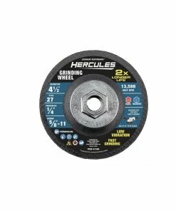 New ⭐ Coupon 😍 HERCULES 4-1/2 in. x 1/4 in. x 5/8 in.-11 Type 27 Metal Grinding Wheel ✨ 🔥