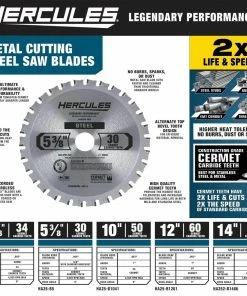 Top 10 🌟 Outlet 🧨 HERCULES 14 in., 66T Cermet Carbide Circular Saw Blade for Metal Cutting Saws with 1 in. Arbor 🌟 🛒 -Hercules Sales Store 57321 W2SS