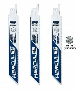 Best deal 💯 Coupon 🥰 HERCULES 6 in. 24 TPI Bi-Metal Reciprocating Saw Blades, 3 Pk. ❤️ 🥰 -Hercules Sales Store 57353 W21