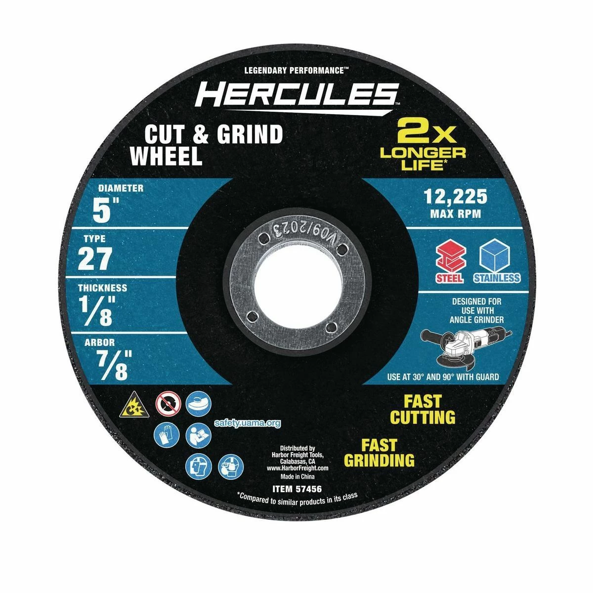 Best deal โญ Best Sale ๐งจ HERCULES 5 in. x 1/8 in. x 7/8 in. Type 27 Cut and Grind Wheel โ ๐งจ 3 Best deal โญ Best Sale ๐งจ HERCULES 5 in. x 1/8 in. x 7/8 in. Type 27 Cut and Grind Wheel โ ๐งจ