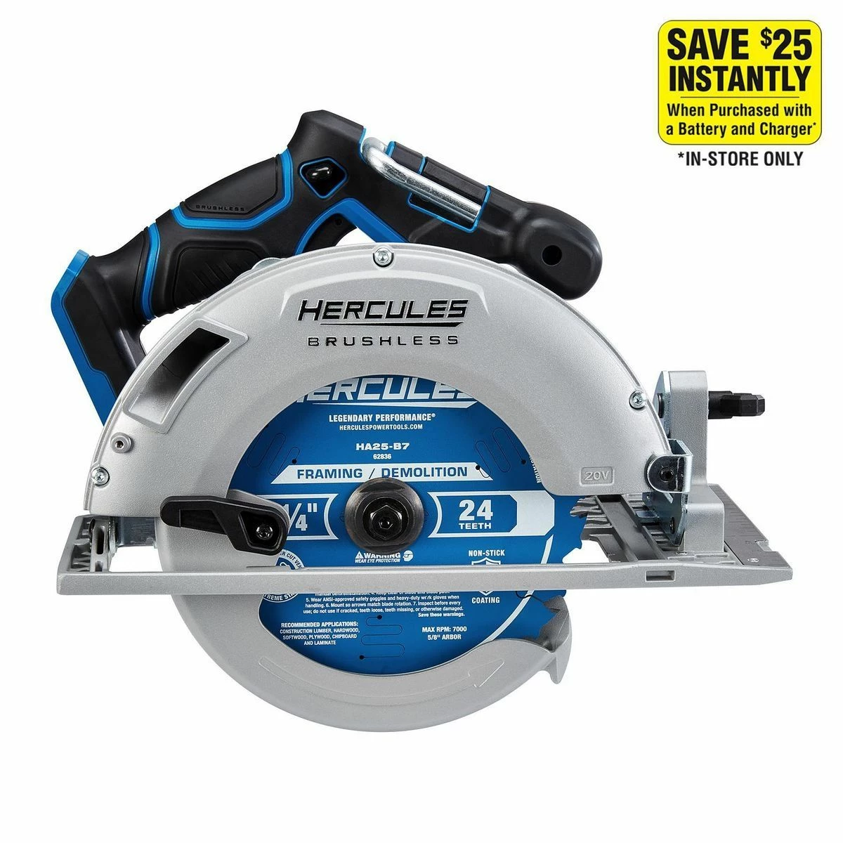 Best Sale ๐ New ๐ HERCULES 20V Brushless Cordless 7-1/4 in. Circular Saw - Tool Only ๐ ๐คฉ 4 Best Sale ๐ New ๐ HERCULES 20V Brushless Cordless 7-1/4 in. Circular Saw - Tool Only ๐ ๐คฉ - Image 2