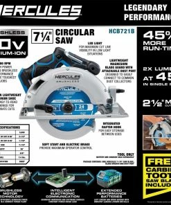 Best Sale ๐ New ๐ HERCULES 20V Brushless Cordless 7-1/4 in. Circular Saw - Tool Only ๐ ๐คฉ 18 Best Sale ๐ New ๐ HERCULES 20V Brushless Cordless 7-1/4 in. Circular Saw - Tool Only ๐ ๐คฉ -Hercules Sales Store 57612 W2SS