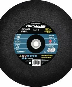 Budget โค๏ธ Cheap โ๏ธ HERCULES 14 in. x 1/8 in. x 20mm/1 in. Type 01/41 Metal Cut-off Wheel ๐ โ๏ธ