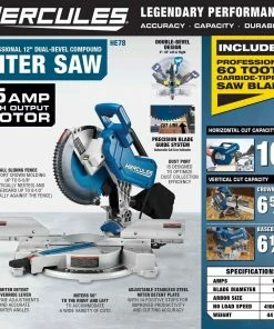 Buy โจ Outlet ๐ฏ HERCULES 12 in. Dual-Bevel Compound Miter Saw with Precision LED Shadow Guide โจ ๐ฅฐ 13 Buy โจ Outlet ๐ฏ HERCULES 12 in. Dual-Bevel Compound Miter Saw with Precision LED Shadow Guide โจ ๐ฅฐ -Hercules Sales Store 57675 W2SS 1