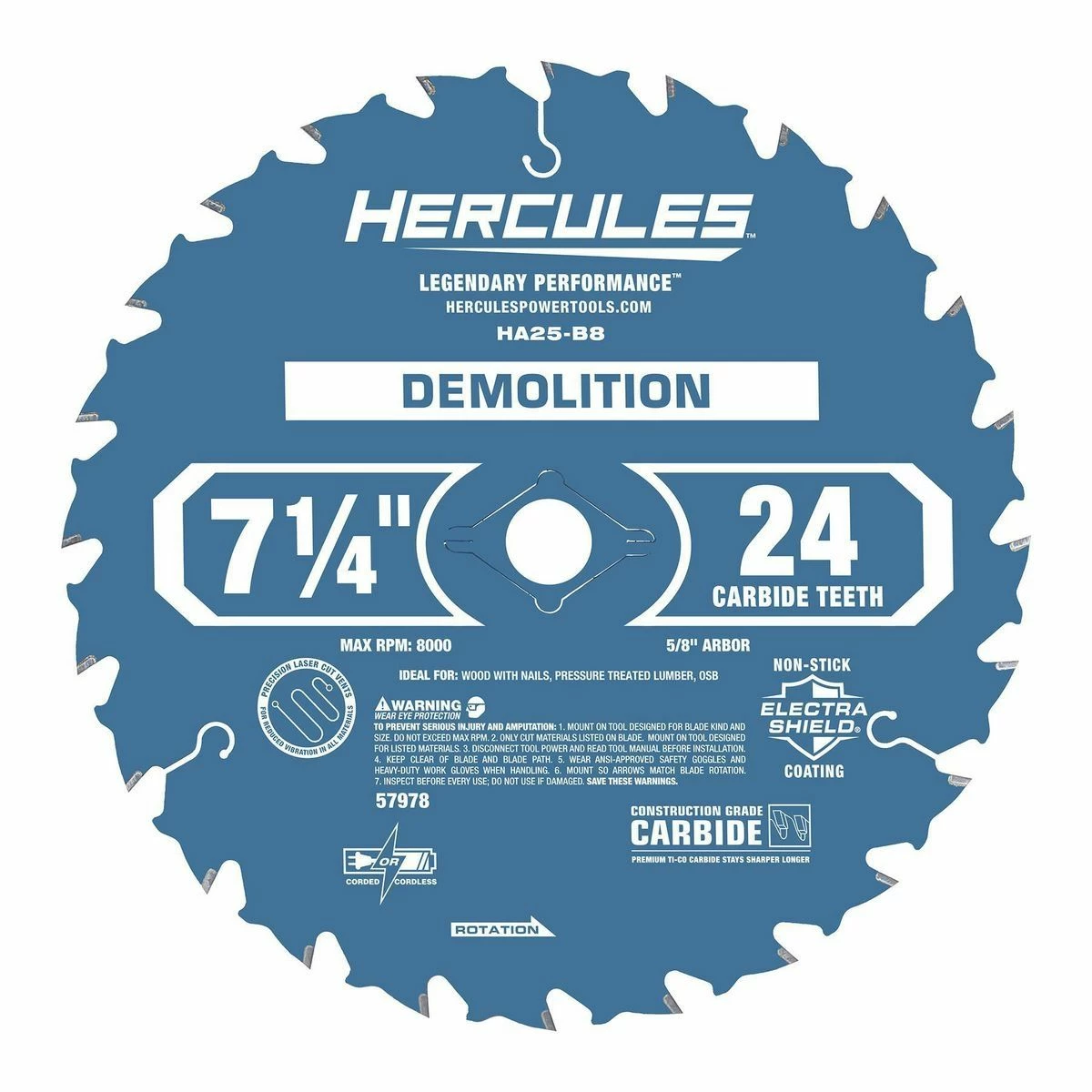Best deal ๐ Flash Sale ๐งจ HERCULES 7-1/4 in., 24T Demolition Miter and Circular Saw Blade โ๏ธ ๐ 4 Best deal ๐ Flash Sale ๐งจ HERCULES 7-1/4 in., 24T Demolition Miter and Circular Saw Blade โ๏ธ ๐ - Image 2