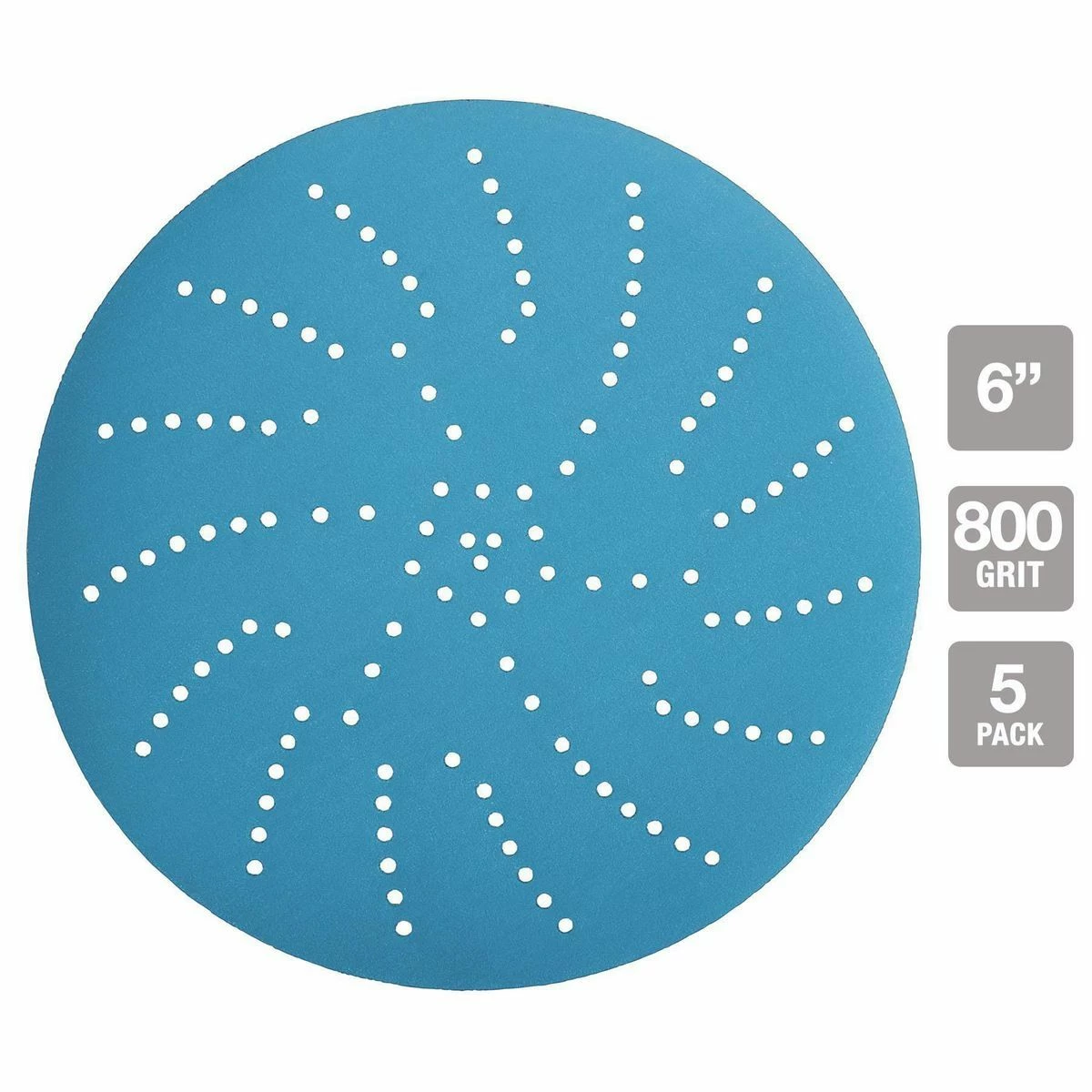 New 👏 Discount 👏 HERCULES 6 in. 800 Grit Hook and Loop Multi-Hole Pattern Sanding Disc with Ceramic Alumina Grain, 5 Pk. 🔔 💯 5 New 👏 Discount 👏 HERCULES 6 in. 800 Grit Hook and Loop Multi-Hole Pattern Sanding Disc with Ceramic Alumina Grain, 5 Pk. 🔔 💯 - Image 3