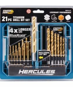 Brand new โค๏ธ Flash Sale ๐ HERCULES Hercules Titanium Drill Bit Set, 21 Piece ๐ ๐ 11 Brand new โค๏ธ Flash Sale ๐ HERCULES Hercules Titanium Drill Bit Set, 21 Piece ๐ ๐ -Hercules Sales Store 63384 W5