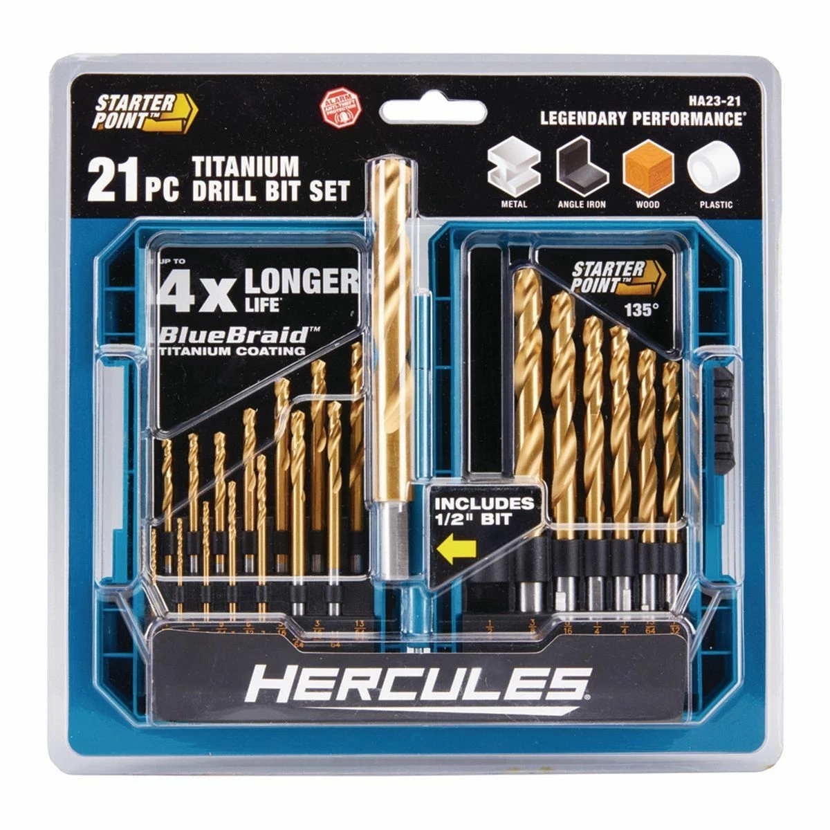 Brand new โค๏ธ Flash Sale ๐ HERCULES Hercules Titanium Drill Bit Set, 21 Piece ๐ ๐ 6 Brand new โค๏ธ Flash Sale ๐ HERCULES Hercules Titanium Drill Bit Set, 21 Piece ๐ ๐ - Image 4