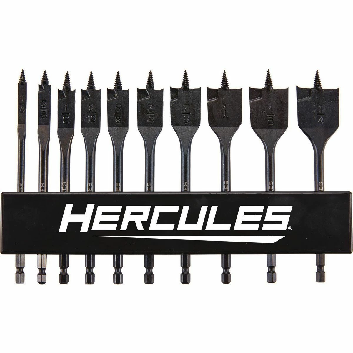 Hot Sale ❤️ Wholesale 💯 HERCULES Spade Bit Set, 10 Piece 😀 😉 3 Hot Sale ❤️ Wholesale 💯 HERCULES Spade Bit Set, 10 Piece 😀 😉