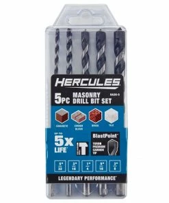 Best reviews of ๐คฉ Buy โจ HERCULES Masonry Drill Bit Set, 5 Pc. ๐ ๐ฏ