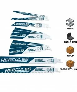 Cheapest ✔️ Best Pirce ⭐ HERCULES Demo and Thin Kerf Reciprocating Saw Blade Set, 12 Pc. 👍 ❤️ -Hercules Sales Store 63768 W21