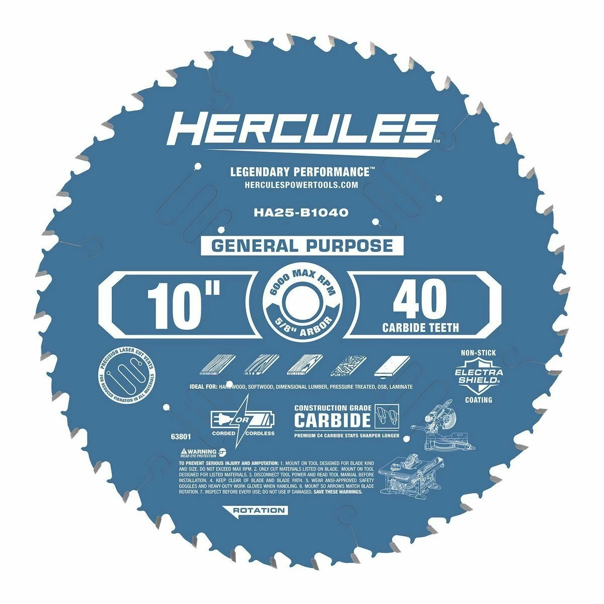 Deals ๐ Deals ๐ HERCULES 10 in., 40T General Purpose Miter and Table Saw Blade ๐ ๐ 4 Deals ๐ Deals ๐ HERCULES 10 in., 40T General Purpose Miter and Table Saw Blade ๐ ๐ - Image 2