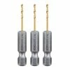 Discount 🤩 Top 10 🎁 HERCULES 1/16 in. Impact Rated Hex Shank Titanium Drill Bit Set, 3 Piece 😀 🌟 -Hercules Sales Store 64885 I