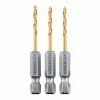 Flash Sale ⌛ Discount 💯 HERCULES 3/32 in. Impact Rated Hex Shank Titanium Drill Bit Set, 3 Piece 😀 😍 -Hercules Sales Store 64887 I