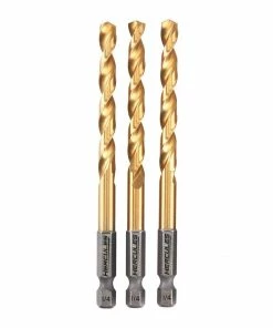 Promo 🤩 Best deal 🔥 HERCULES 1/4 in. Impact Rated Hex Shank Titanium Drill Bit Set, 3 Piece 🎉 ✔️