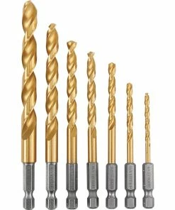 Cheapest 👏 Deals 🔥 HERCULES Impact Rated Hex Shank Titanium Drill Bit Set, 7 Piece 😍 🤩