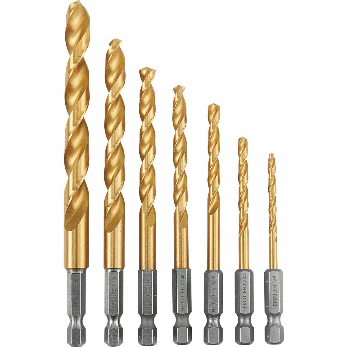 Cheapest 👏 Deals 🔥 HERCULES Impact Rated Hex Shank Titanium Drill Bit Set, 7 Piece 😍 🤩 3 Cheapest 👏 Deals 🔥 HERCULES Impact Rated Hex Shank Titanium Drill Bit Set, 7 Piece 😍 🤩