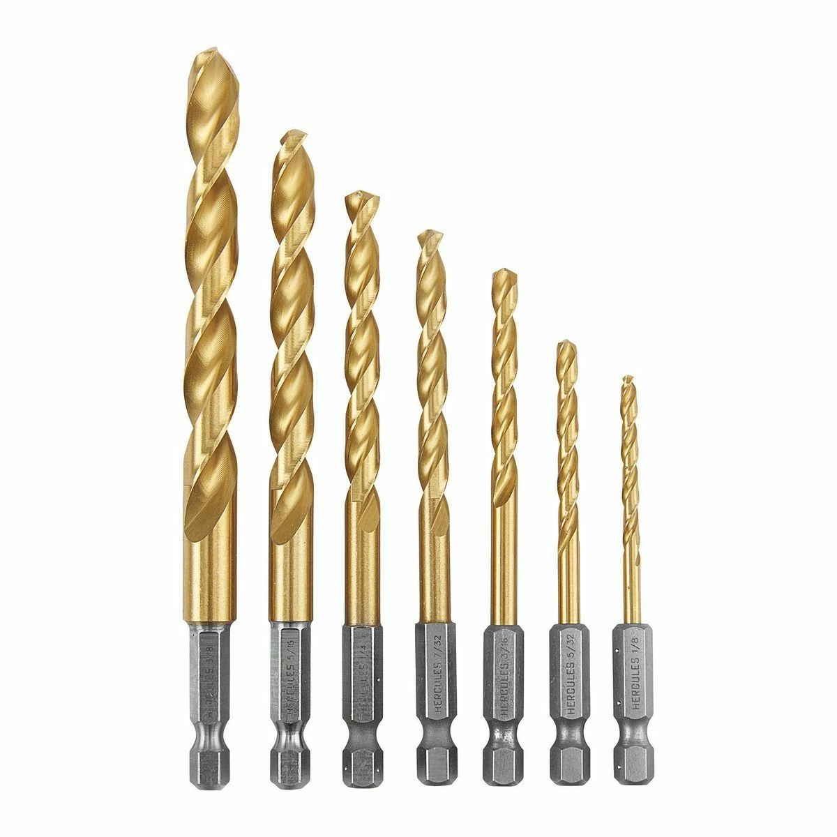 Cheapest 👏 Deals 🔥 HERCULES Impact Rated Hex Shank Titanium Drill Bit Set, 7 Piece 😍 🤩 4 Cheapest 👏 Deals 🔥 HERCULES Impact Rated Hex Shank Titanium Drill Bit Set, 7 Piece 😍 🤩 - Image 2