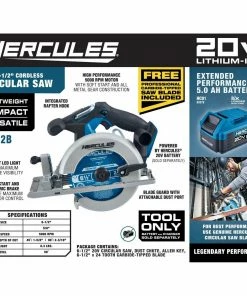 Hot Sale 🔔 Flash Sale ⌛ HERCULES 20V Cordless 6-1/2 in. Circular Saw - Tool Only 🎁 🛒 21 Hot Sale 🔔 Flash Sale ⌛ HERCULES 20V Cordless 6-1/2 in. Circular Saw - Tool Only 🎁 🛒 -Hercules Sales Store 64984 W2SS